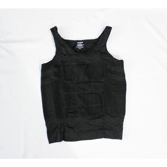 New Shaperluv MENS Black Compression Tank Top XXL Chest Gynecomastia Compression - Picture 1 of 2